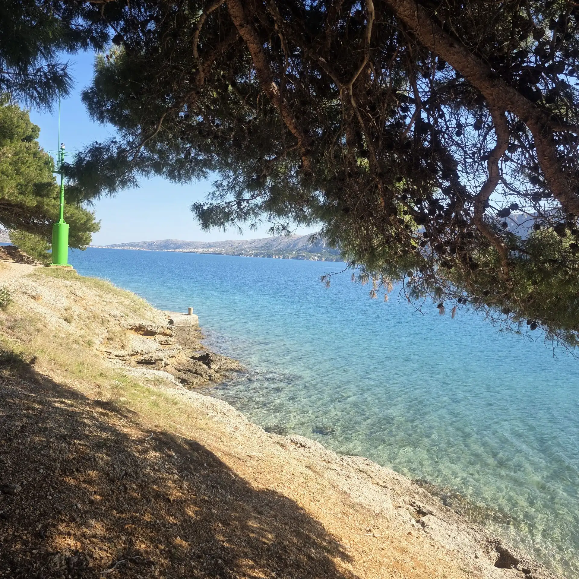 Beaches in Metajna on Pag island