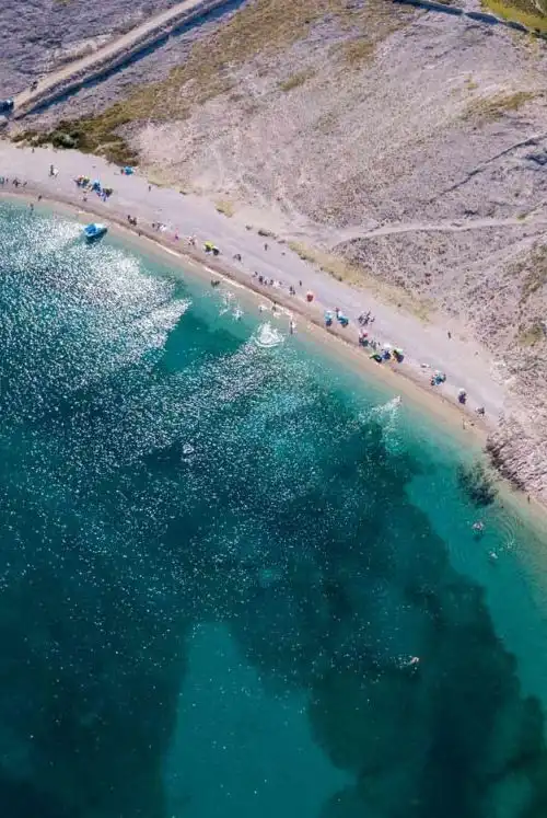 Ručica beach – crystal clear sea near Metajna, Pag